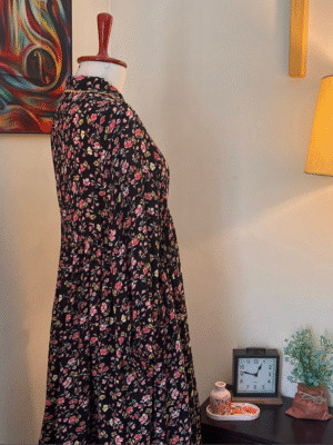 Floral chiffon frock