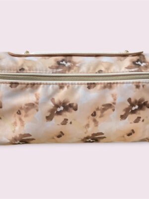 Elegant Beige Zip Estée Lauder Pouch