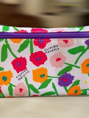 Colorful Floral Zip Pouch