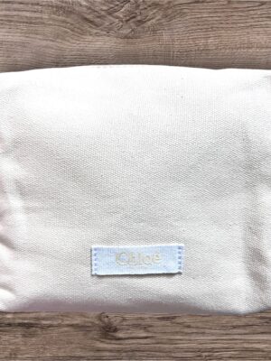 Soft White Canvas Pouch