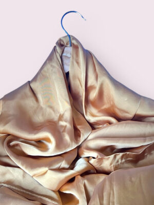 Elegant Satin Hijab - Soft Gloden