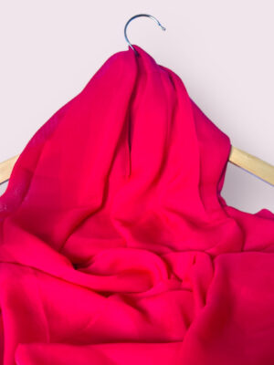Elegant Satin Hijab - Soft Red